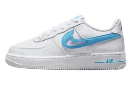 Nike Air Force 1 Low GS White Aqua