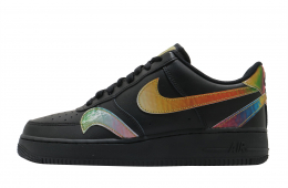 Nike Air Force 1 Low Misplaced Swooshes Black Multicolor