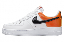 Nike Air Force 1 Low White Black Orange Patent