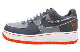 Nike Air Force 1 Obsidian / Safety Orange