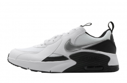 Nike Air Max Excee SE GS White Metallic Silver Black