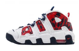 Nike Air More Uptempo GS White University Red Blue Void