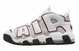 Nike Air More Uptempo White Team Red
