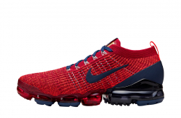 Nike Air Vapormax Flyknit 3 Noble Red Blue Void Jul 2020 AJ6900600 KicksOnFire