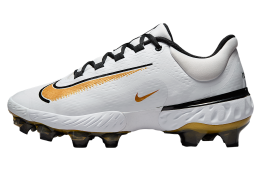 Nike Alpha Huarache Elite 4 Low Mcs White / Black / Metallic Gold