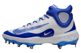 Nike Alpha Huarache Elite 4 Mid White / Hyper Royal