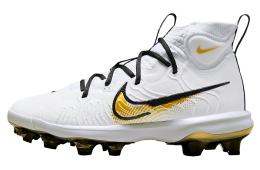 Nike Alpha Huarache Nxt Mcs White / Black / Metallic Gold