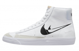Nike Blazer Mid 77 Double Swooshes White Black