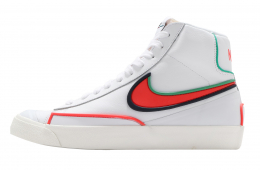 Nike Blazer Mid 77 Infinite White Bright Crimson Blue Void