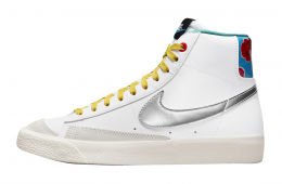 Nike Blazer Mid GS White Metallic Silver