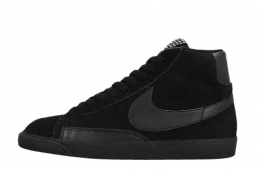 Nike Blazer Mid PRM Vintage Black Suede
