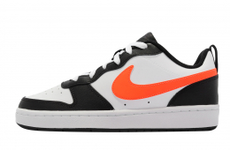 Nike Court Borough Low 2 GS White Total Orange