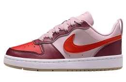 Nike Court Borough Low Recraft GS Particle Rose / Dark Team Red