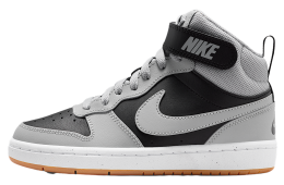 Nike Court Borough Mid 2 GS Black / White / Light Smoke Grey