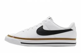 Nike Court Legacy GS White Black Desert Ochre