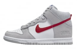 Nike Dunk High GS Athletic Club White Grey