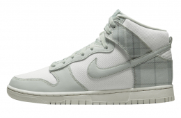 Nike Dunk High Plaid White Green