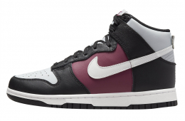 nike online Dunk High White Black Maroon