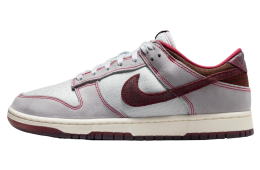 Nike Dunk Low Canvas Wolf Grey / Team Red