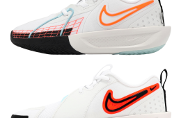 Nike G.T. Cut 3 GS White / Copa White Safety Orange