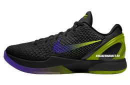 Nike Kobe 6 Protro Coals Black / Venom Green