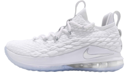 Nike Lebron XV Low EP White / Metallic Silver