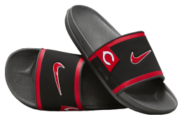 Nike Offcourt Slide (Cincinnati Reds) Black / Dark Smoke Grey