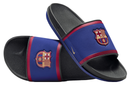 Nike Offcourt Slide (FC Barcelona) Deep Royal Blue / Dark Smoke Grey