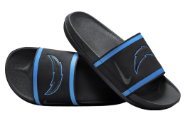 Nike Offcourt Slide (NFL Los Angeles Chargers) Black / Italy Blue