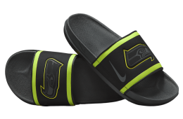 Nike Offcourt Slide (NFL Seattle Seahawks) Black / Action Green