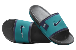 Nike Offcourt Slide (Seattle Mariners) Mardi Gras / Dark Smoke Grey