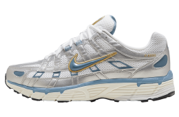Nike P-6000 White / Metallic Silver