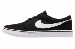 Nike SB Portmore 2 Solarsoft Slip On Black White