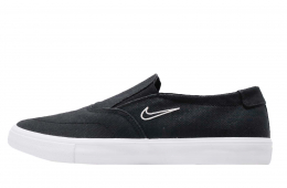 Nike SB Portmore 2 Solarsoft Slip On Black