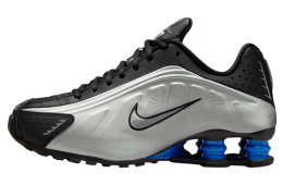 thumb iphone woman nike shox r4 metallic silver black racer blue