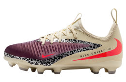 Nike United Jr Phantom 6 Low Academy GS MG Burgundy Crush / Fossil