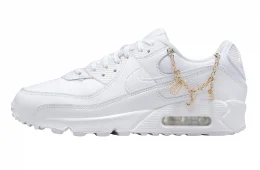 Nike WMNS Air Max 90 Lucky Charms White Metallic Gold