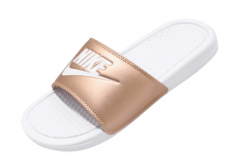 Nike WMNS Benassi JDI White Metallic Red Bronze
