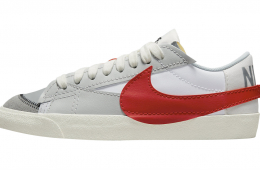 Nike WMNS Blazer Low Jumbo White Grey Red