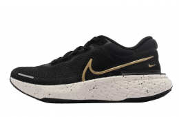 Nike WMNS ZoomX Invincible Run Flyknit Black Metallic Gold