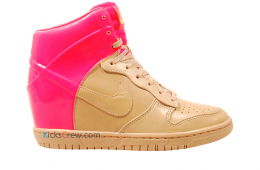 Nike Women's Dunk Sky Hi VT QS - Vachetta Tan / Pink Flash