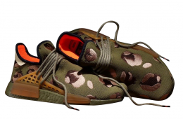 Pharrell x adidas NMD Hu Animal Print Olive