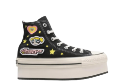 Powerpuff Girls x Converse All Star Chunky Line Hi Black