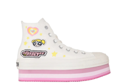 Powerpuff Girls x Converse All Star Chunky Line Hi White
