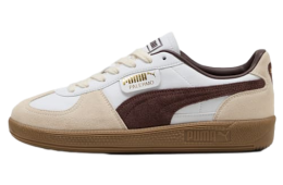 Puma Palermo Leather White / Chocolate Brown