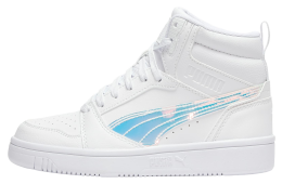 Puma Rebound V6 Shine GS White / Feather Gray