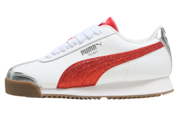 Puma Roma 24 Holiday Glitz Big Kids White / For All Time Red