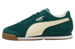 Puma Roma Suede Green Terrain / Alpine Snow