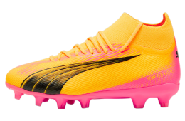 Puma Ultra Pro FG/AG GS Soccer Cleats Sun Stream / Black