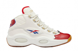 Reebok Question Mid Chalk White Red
